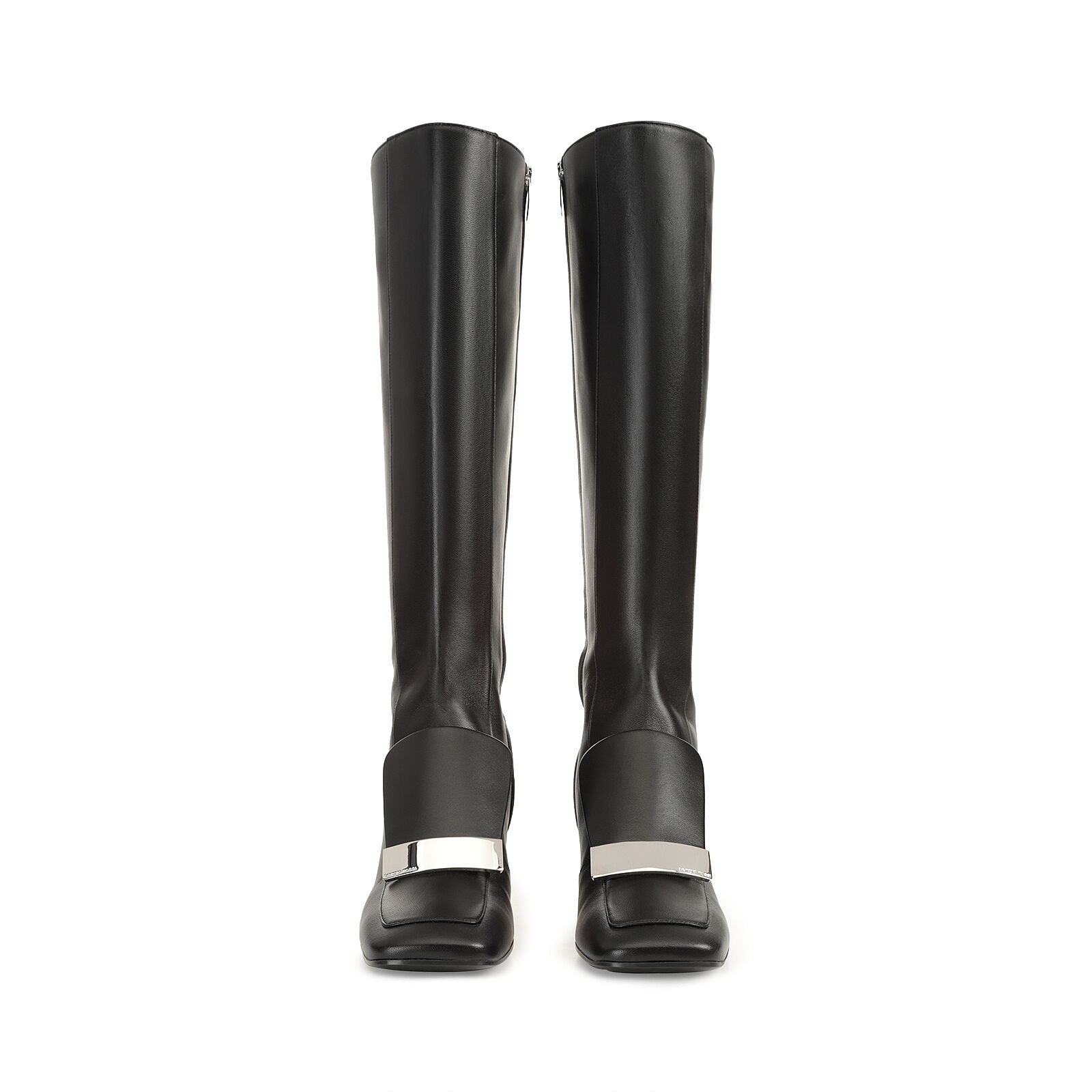 ブーツ ブラック ミッドヒール: 60mm, sr1 - Boots Black
