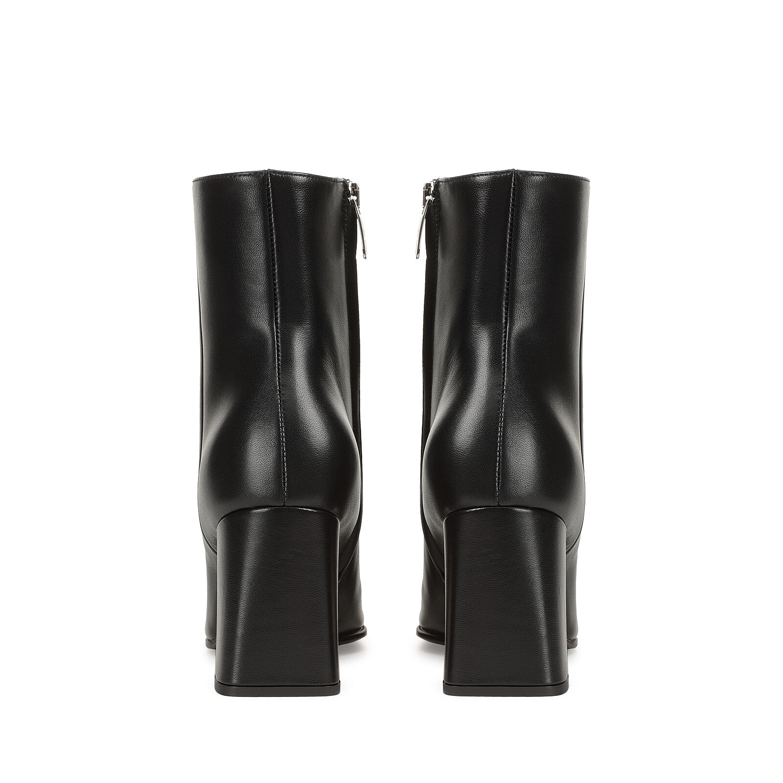 直営店☆SergioRossi☆ Alicia レザー ブーティ ブラック/ 80mm Booties Black Heel height: 80mm, sr Alicia - Booties Black