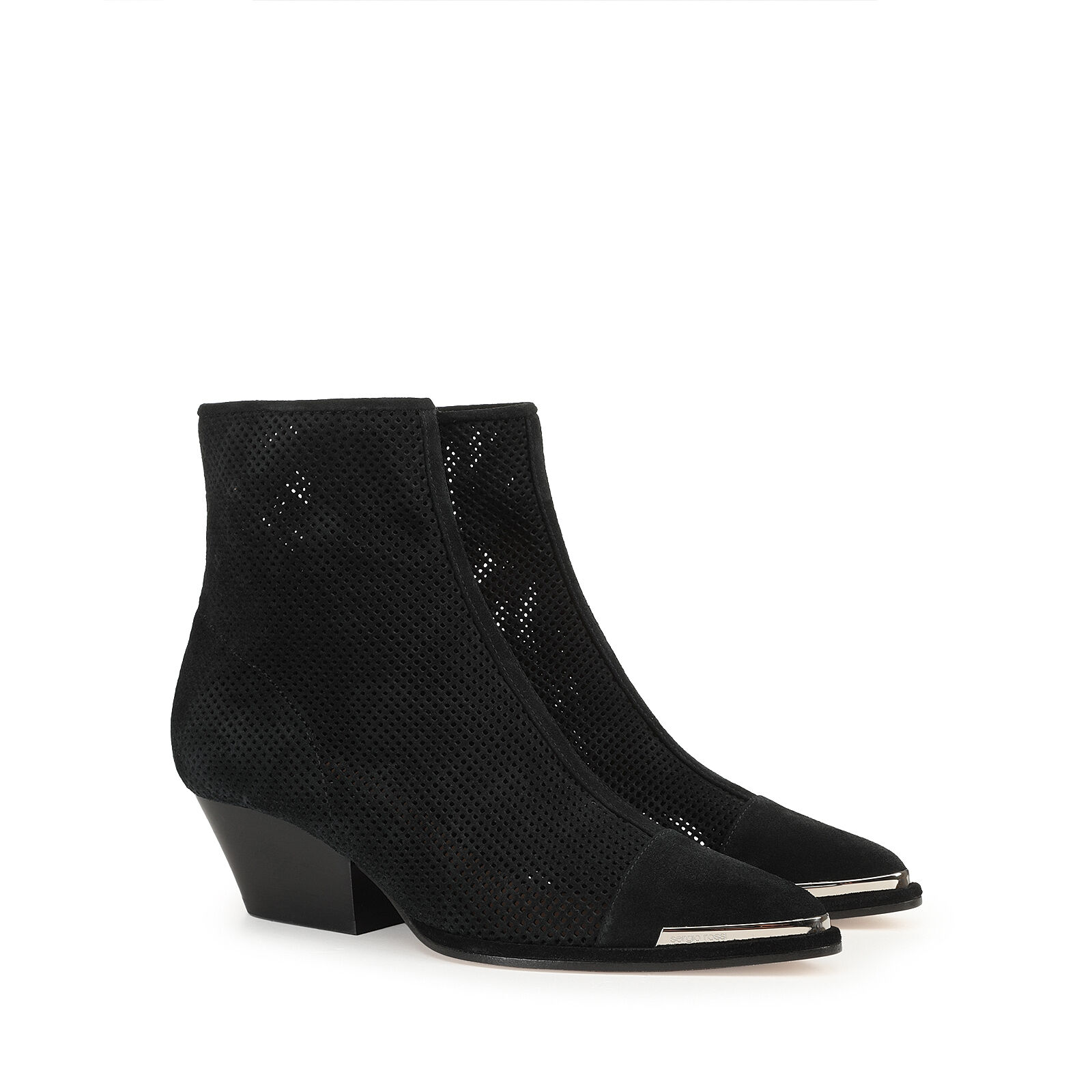 Booties Black Heel height: 45mm, Carla | Sergio Rossi