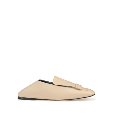 Mocassins Blanc Talon plat: 5mm, sr1 - Slippers Chalk 1