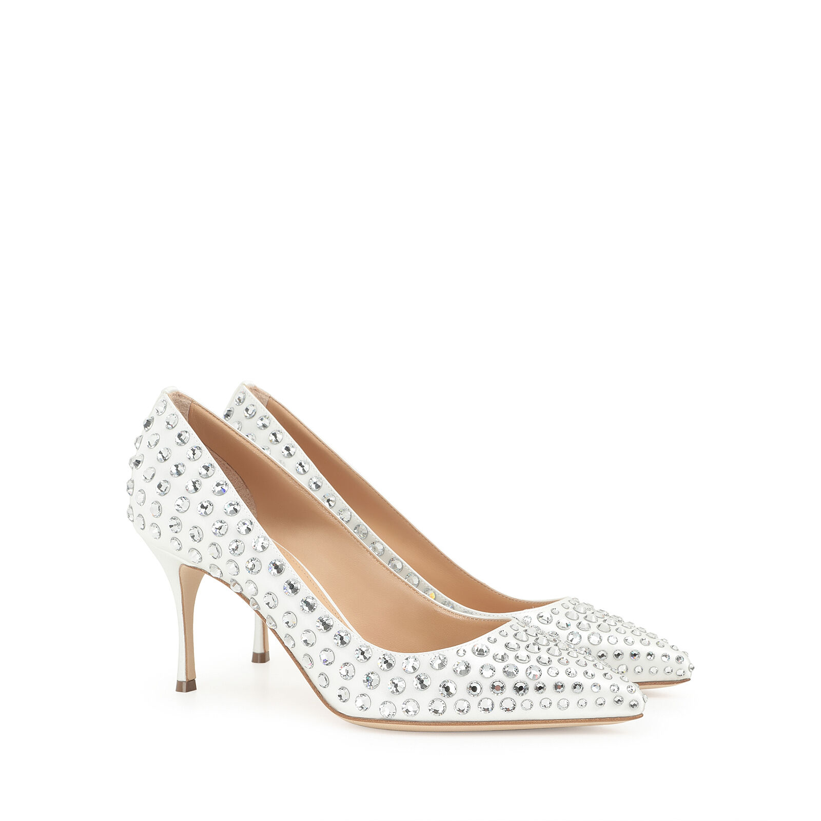 Pumps Bright skin Mid heel 75mm Godiva Bridal Pumps Champagne