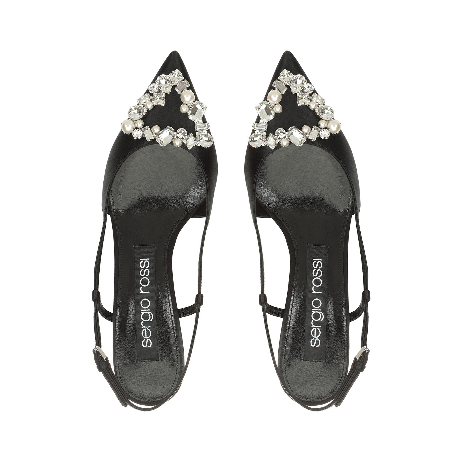 sr Godiva Precious - Slingbacks Black, 3