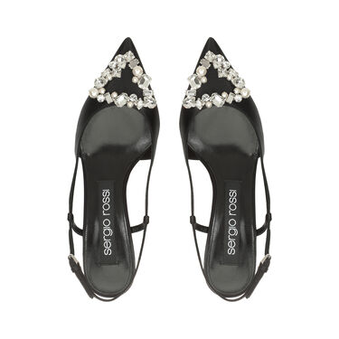 sr Godiva Precious - Slingbacks Black, 3