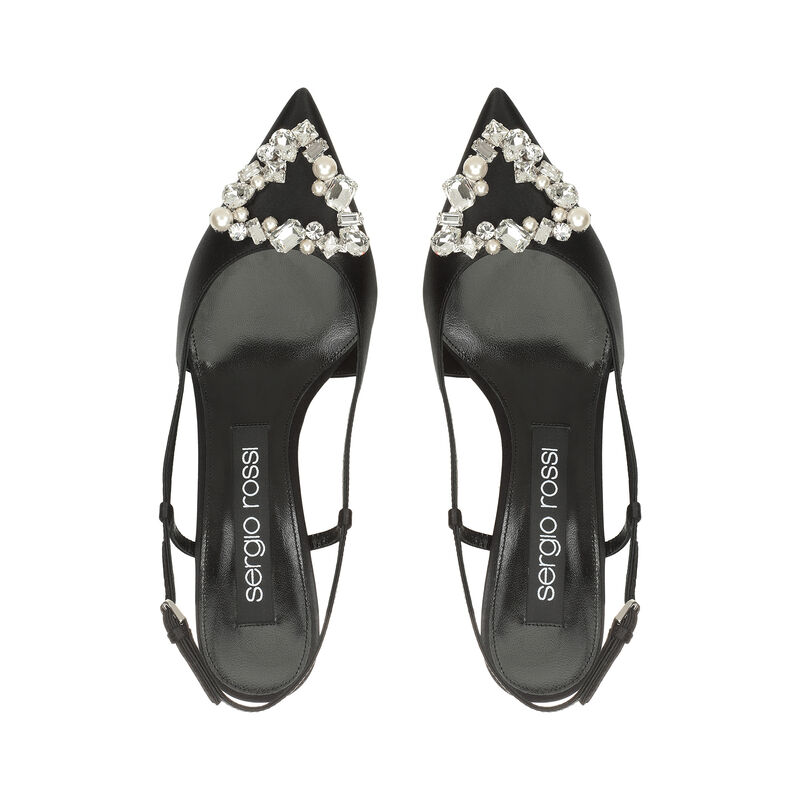 sr Godiva Precious - Slingbacks Black