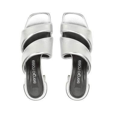 sr Spongy - Sandals Argento, 3