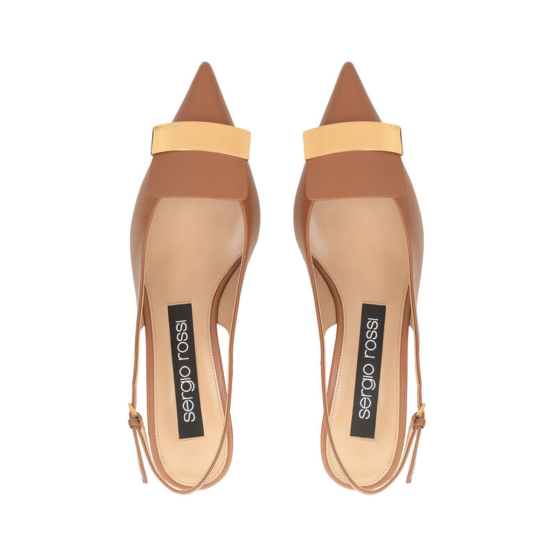 sr1 - Slingbacks Macadamia