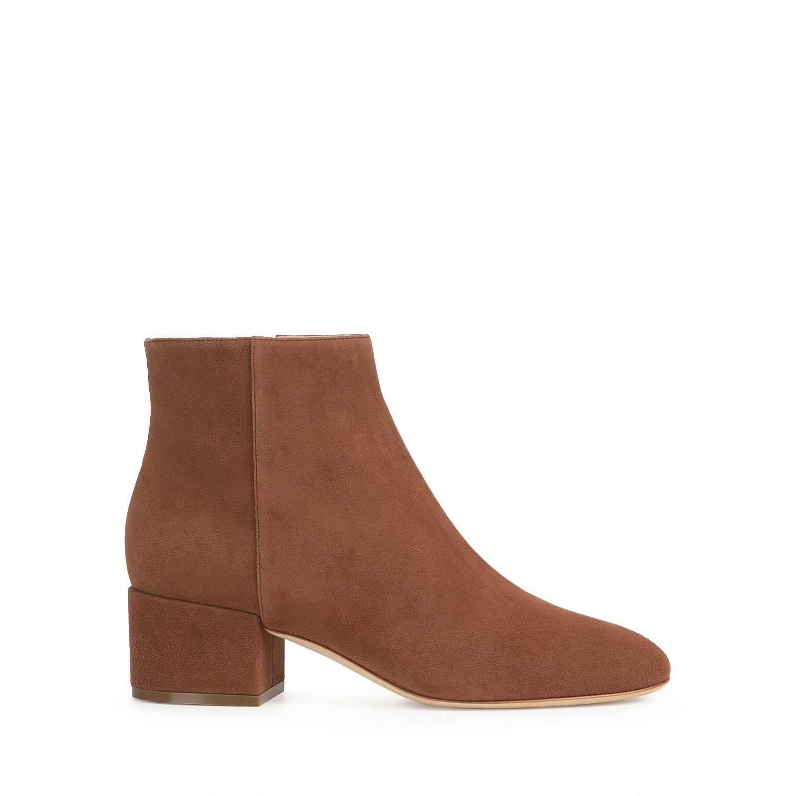 Booties Brown Low heel 45mm Virginia Sergio Rossi