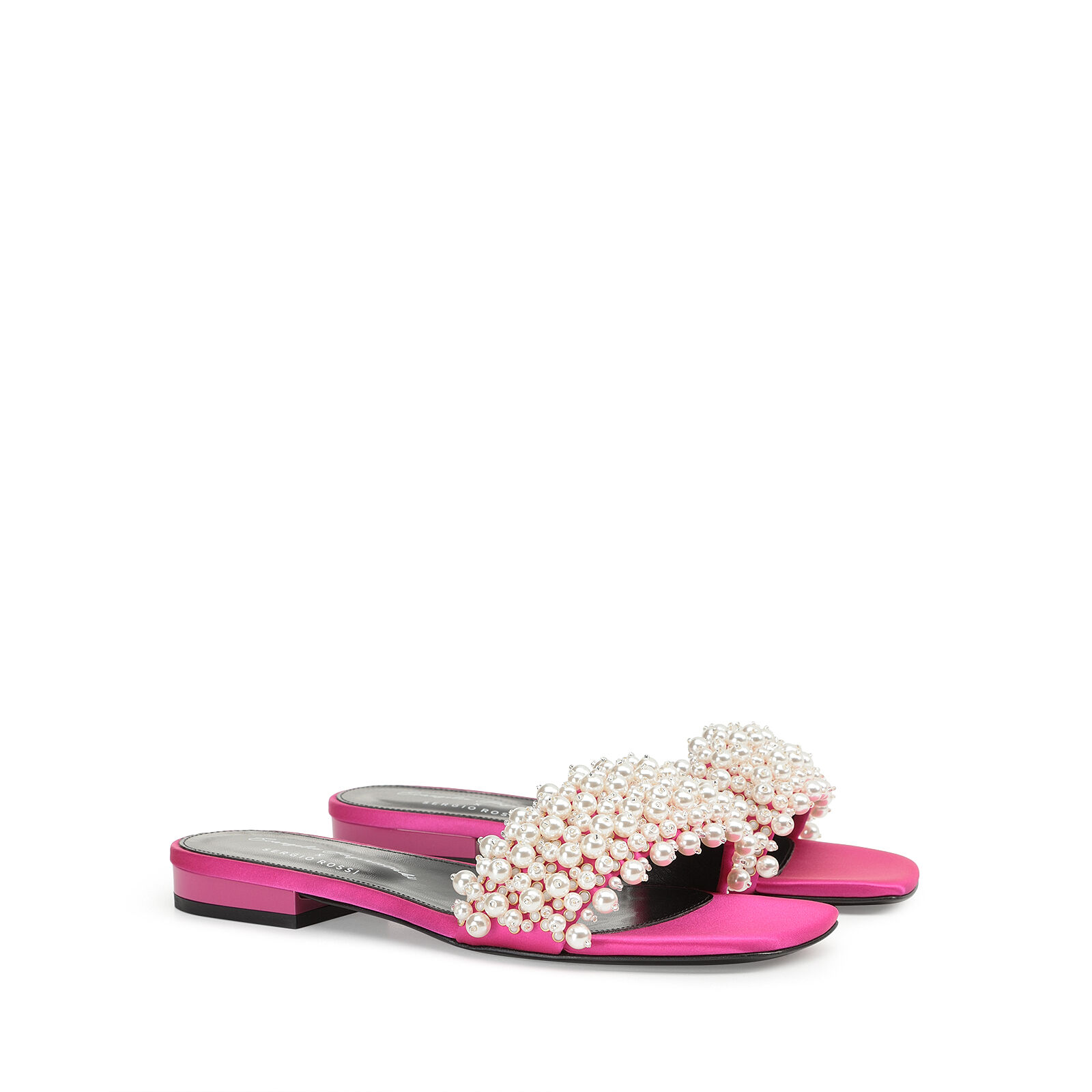 サンダル ピンク ローヒール: 15mm, Evangelie - Sandals Magenta | Sergio Rossi