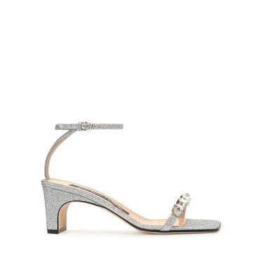 Sandals Metallic Heel height: 60mm, sr1  - Sandals Argento 2