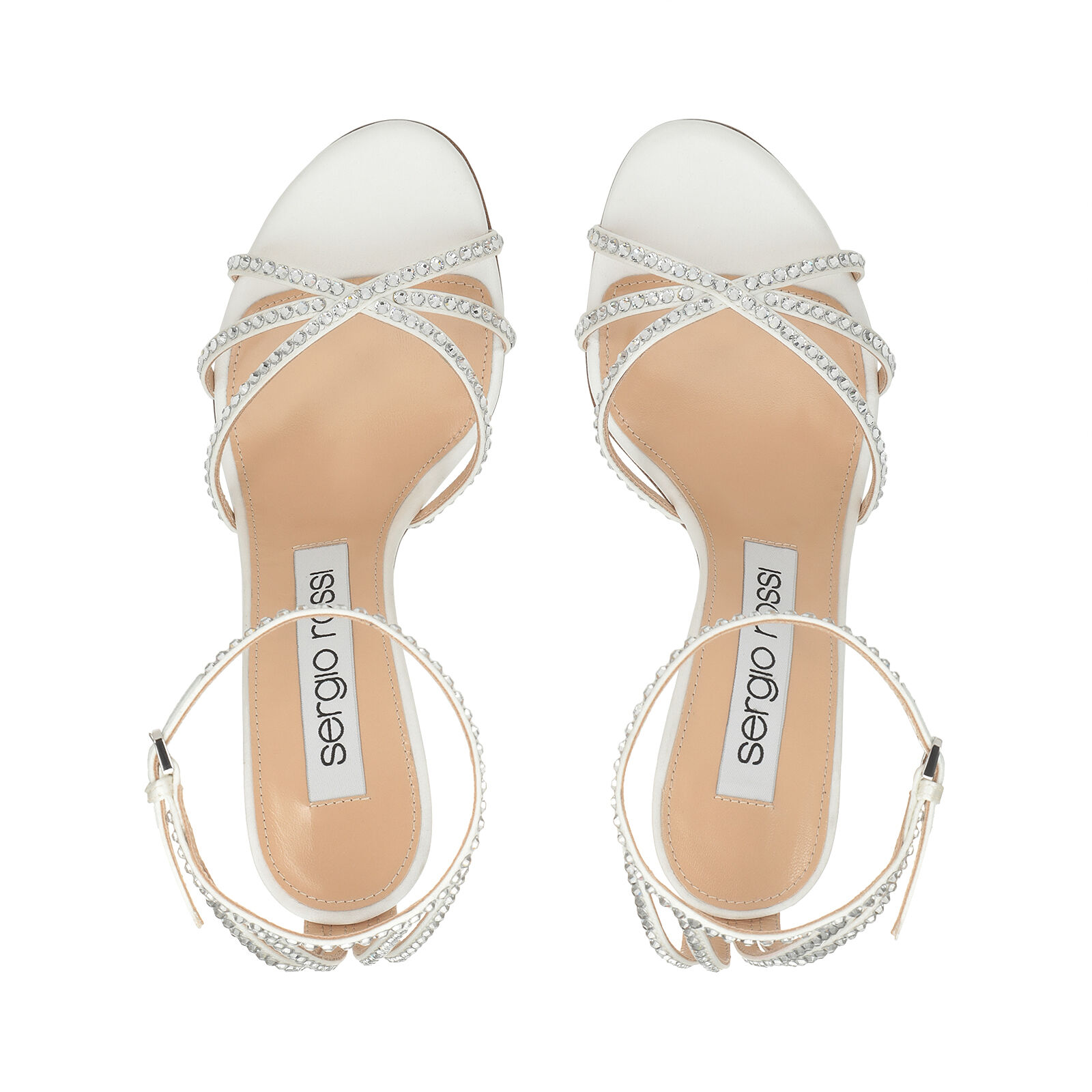Sandals White High heel 90mm Godiva Bridal Sandals White Sergio Rossi