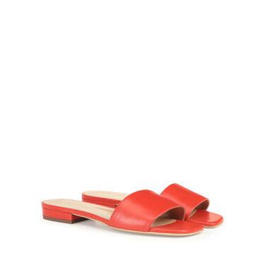 Sandals Red Low heel: 15mm, New Secret  - Sandals Lacca 2