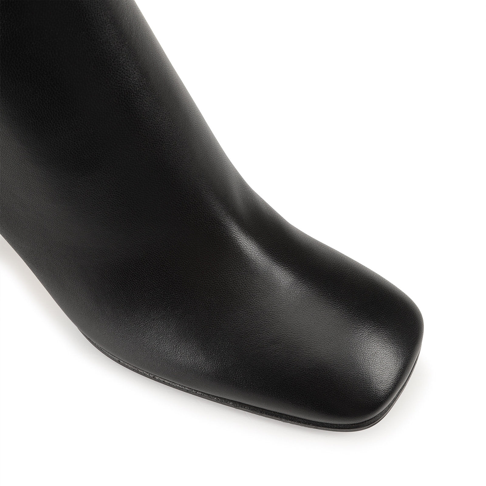 直営店☆SergioRossi☆ Alicia レザー ブーティ ブラック/ 80mm Booties Black Heel height: 80mm, sr Alicia - Booties Black