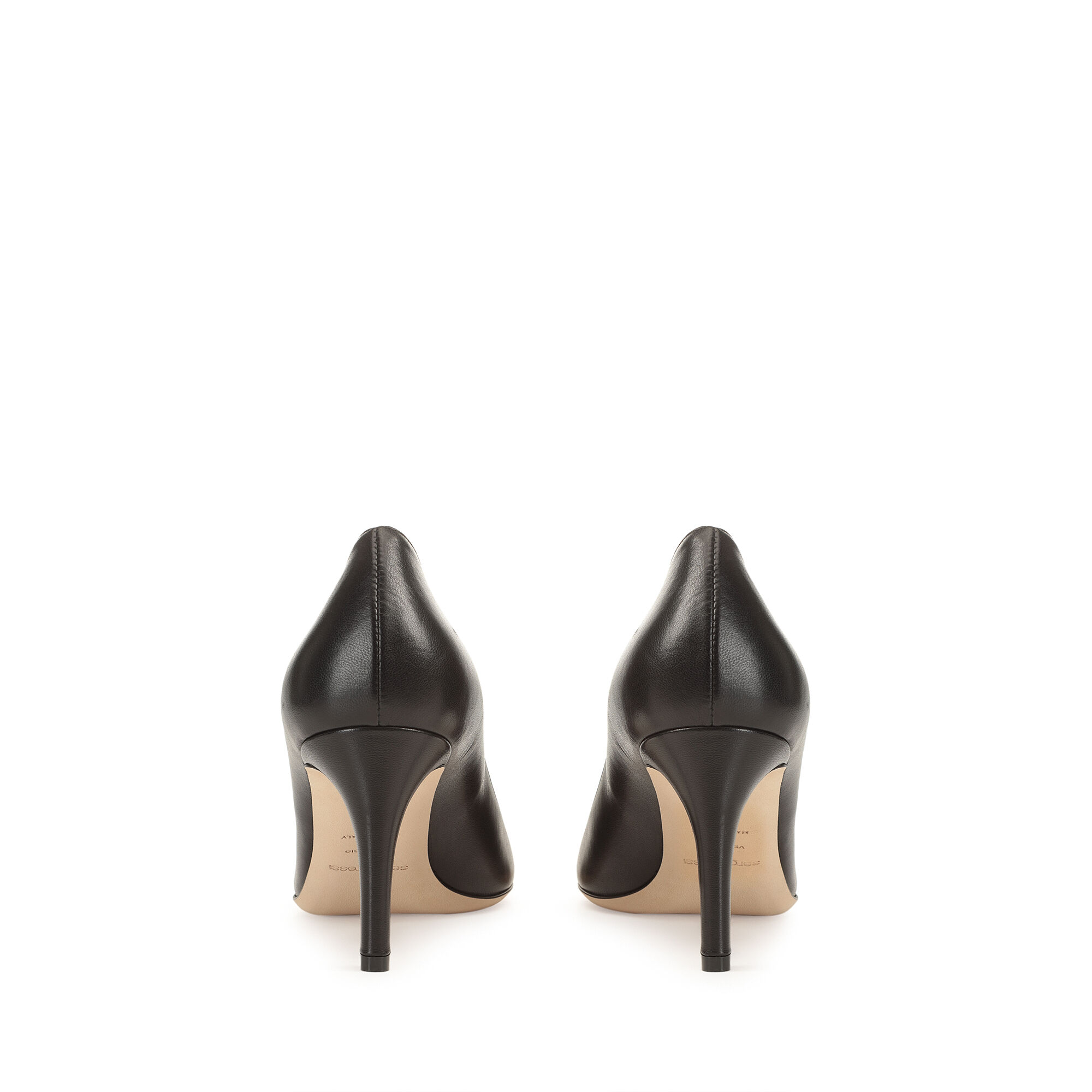 【Sergio Rossi】Madame Pump ナッパ 黒 75mm ピンヒール Pumps Black Mid heel: 75mm, Madame | Sergio Rossi