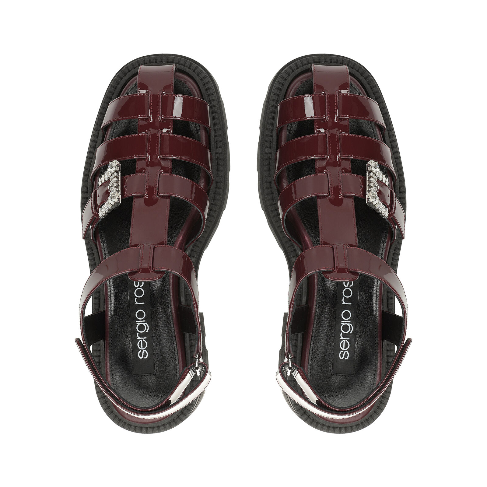sr Twenty Buckle - Sandals Wine, 3