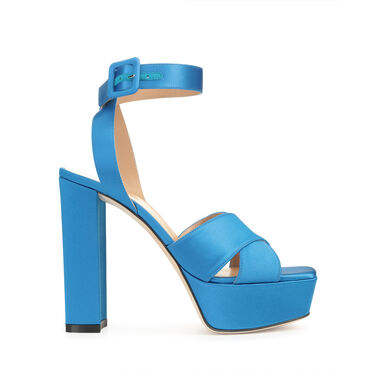 Sandals Blue High heel: 90mm, sr Monica  - Sandals Blue 2