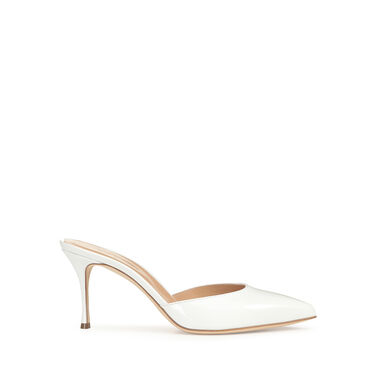 Sandales Blanc Talon moyen: 75mm, Elegance - Mules White 2