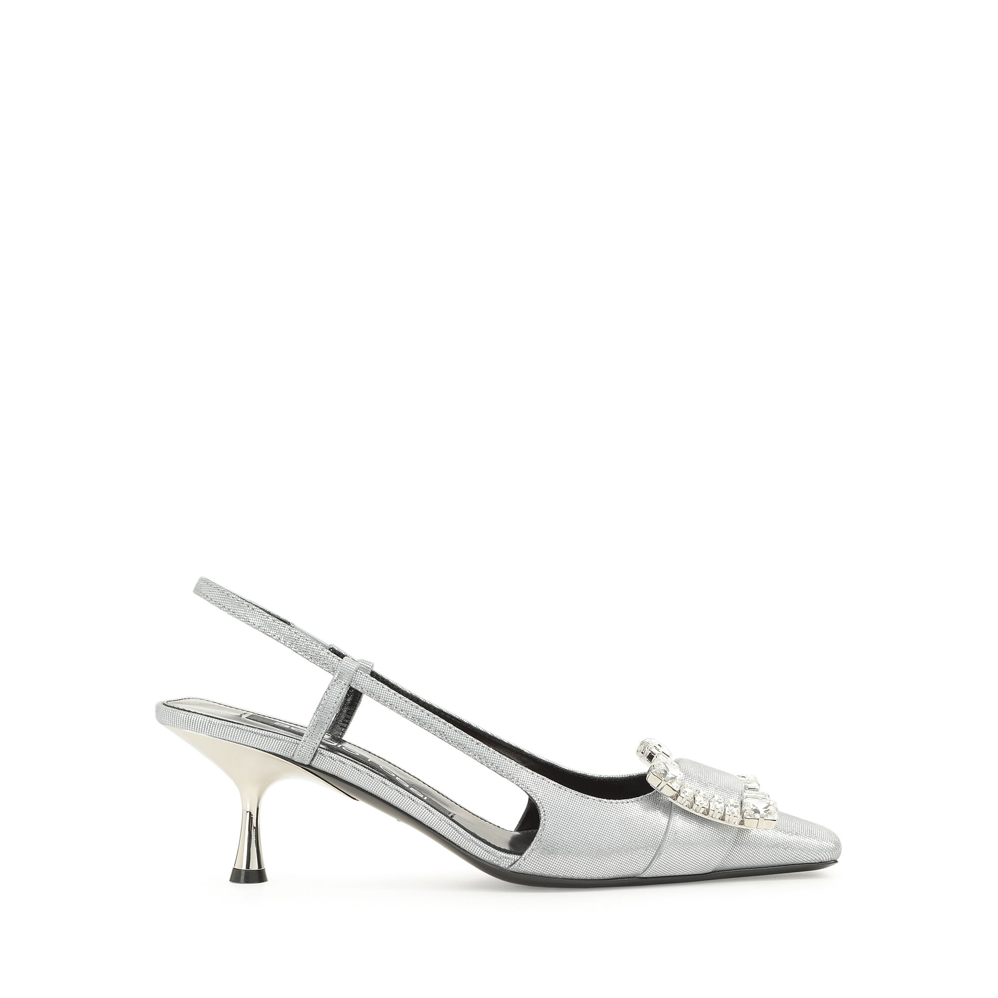 Grey slingbacks hotsell