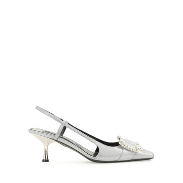 Slingbacks Grigio Tacco medio: 60mm, sr Twenty - Slingbacks Acciaio 2