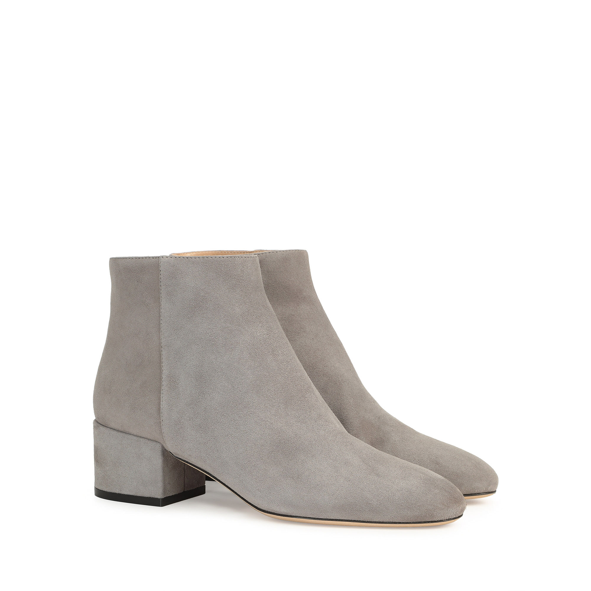 Booties Grey Low heel 45mm Virginia Booties Zinco Sergio Rossi