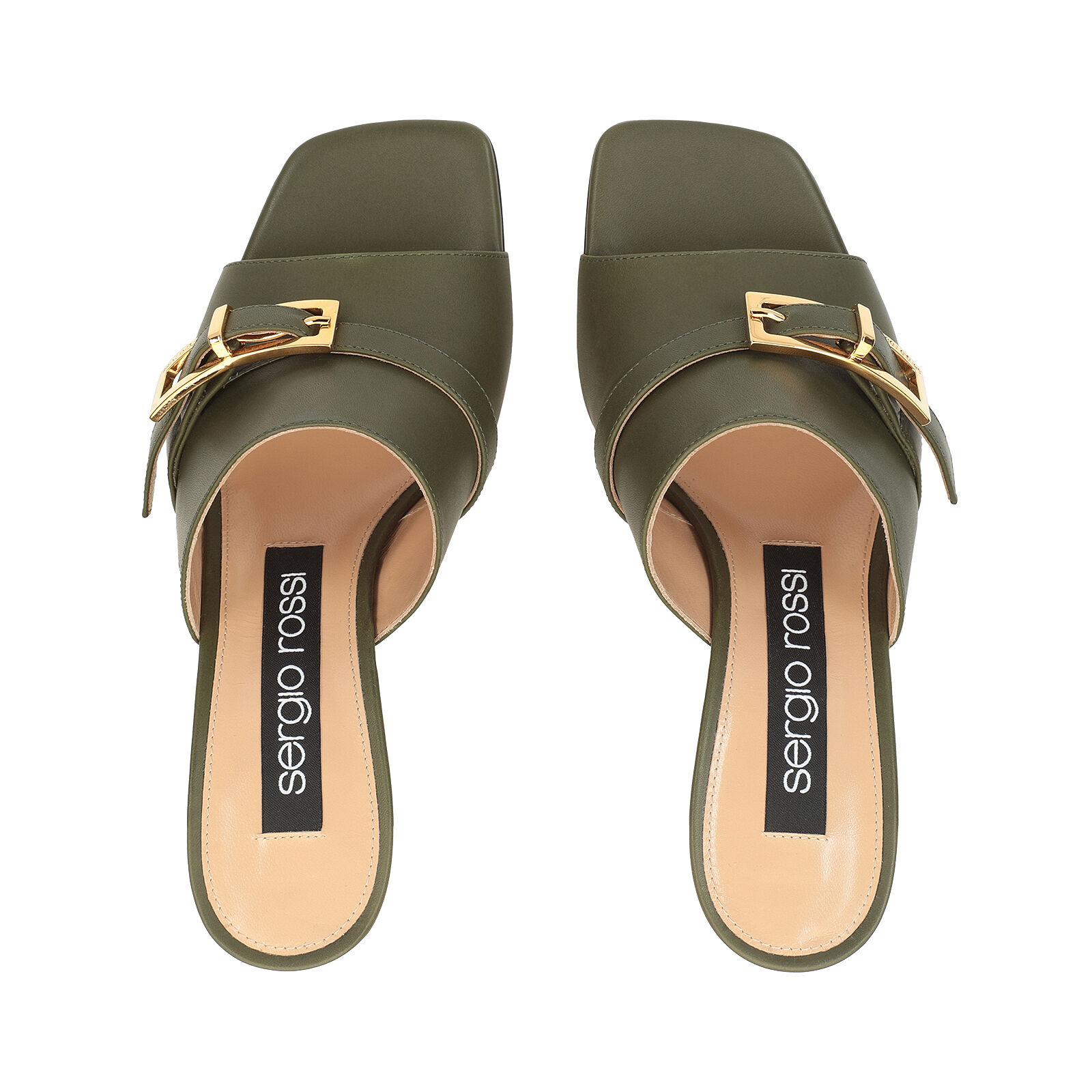 【SALE】 Green Sandals High Rossi Sergio | Nora sr 80mm, heel: 靴