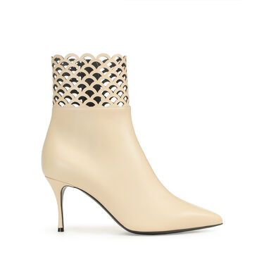 Booties Beige Mid heel: 75mm, sr Mermaid - Booties Chalk 2