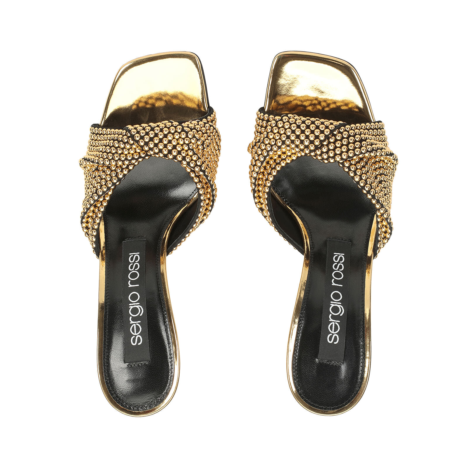 Sandals Black High heel: 95mm, sr Evangelie - Sandals Black