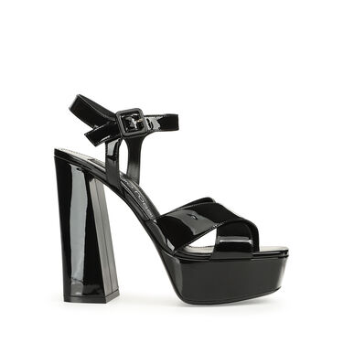 サンダル ブラック ハイヒール: 90mm, sr Alicia Platform - Sandals Black 2