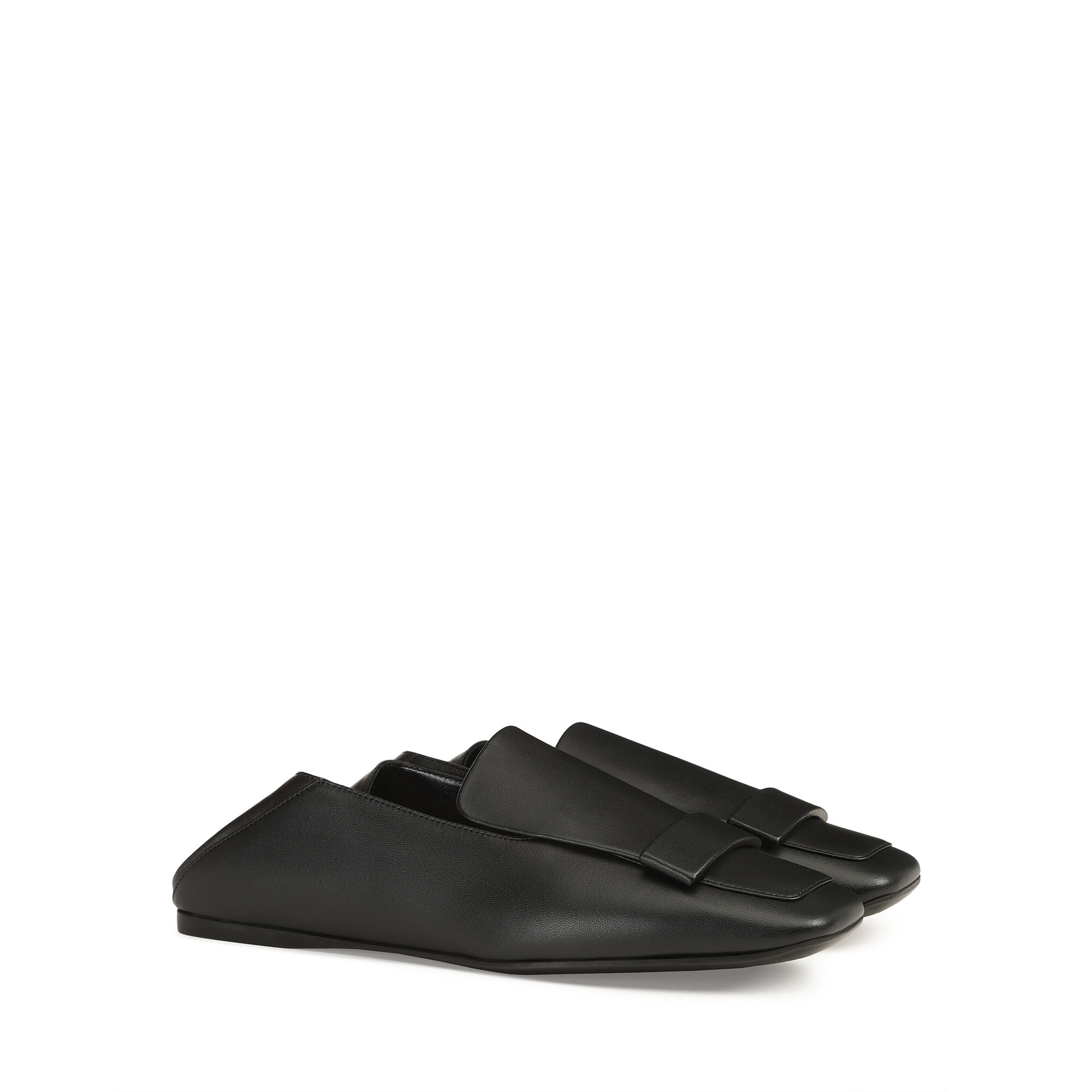 ローファー ブラック フラット: 5mm, sr1 - Slippers Black