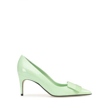 Escarpins Vert Talon moyen: 75mm, sr1  - Pumps Apple 2