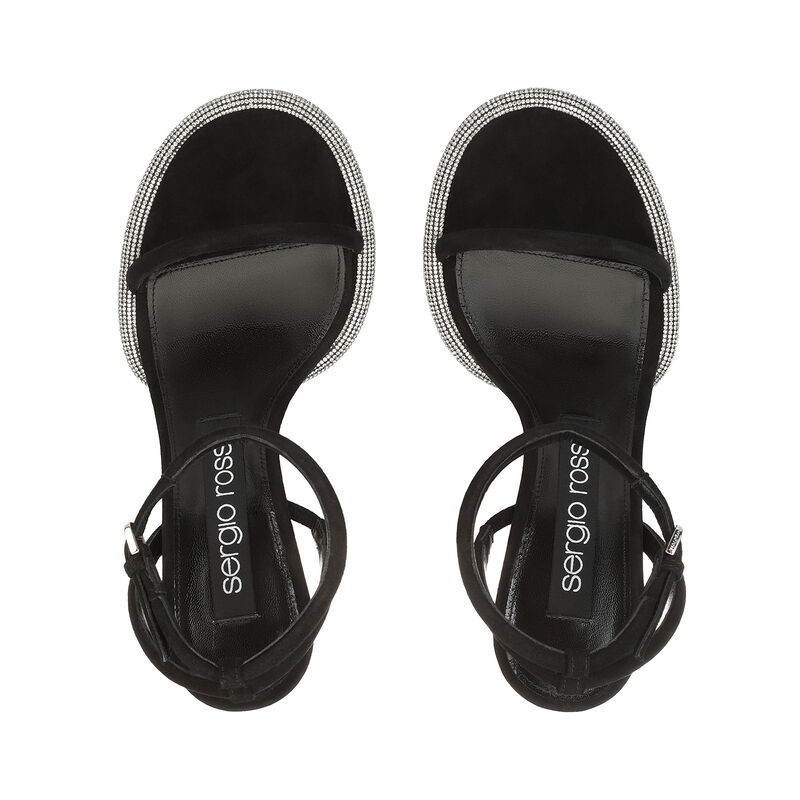 sr Bijous  - Sandals Black/Crystal