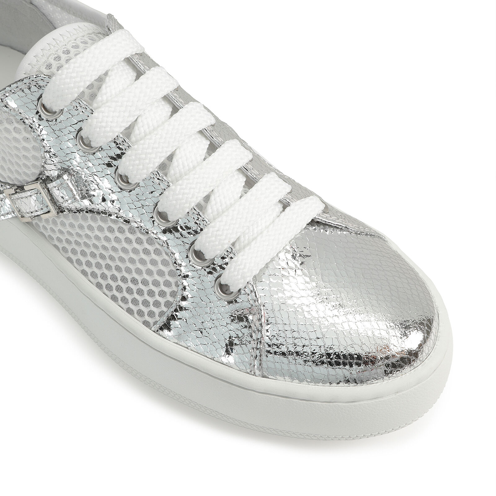 Sneakers Gris Hauteur du talon 5mm sr Mini Prince Sport Sneakers Argento Sergio Rossi