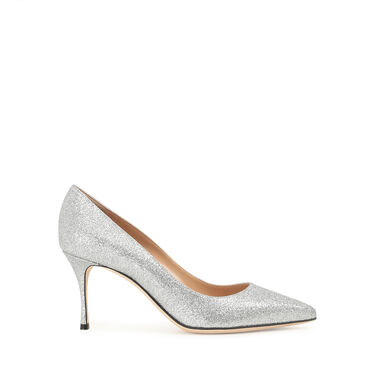 Escarpins Gris Talon moyen: 75mm, Godiva - Pumps Argento 2