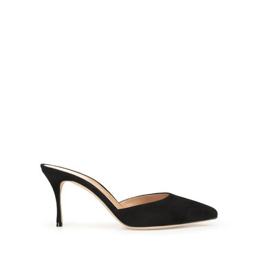 Sandales Noir Talon moyen: 75mm, Elegance - Mules Black 2