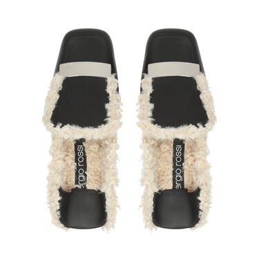 Mocassins Noir Talon plat: 5mm, sr1 - Slippers Black 2