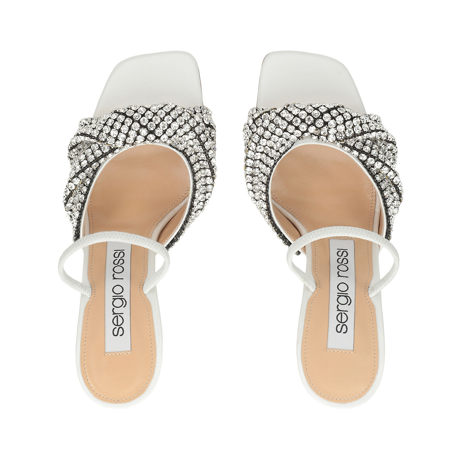 Sergio rossi on sale white sandals