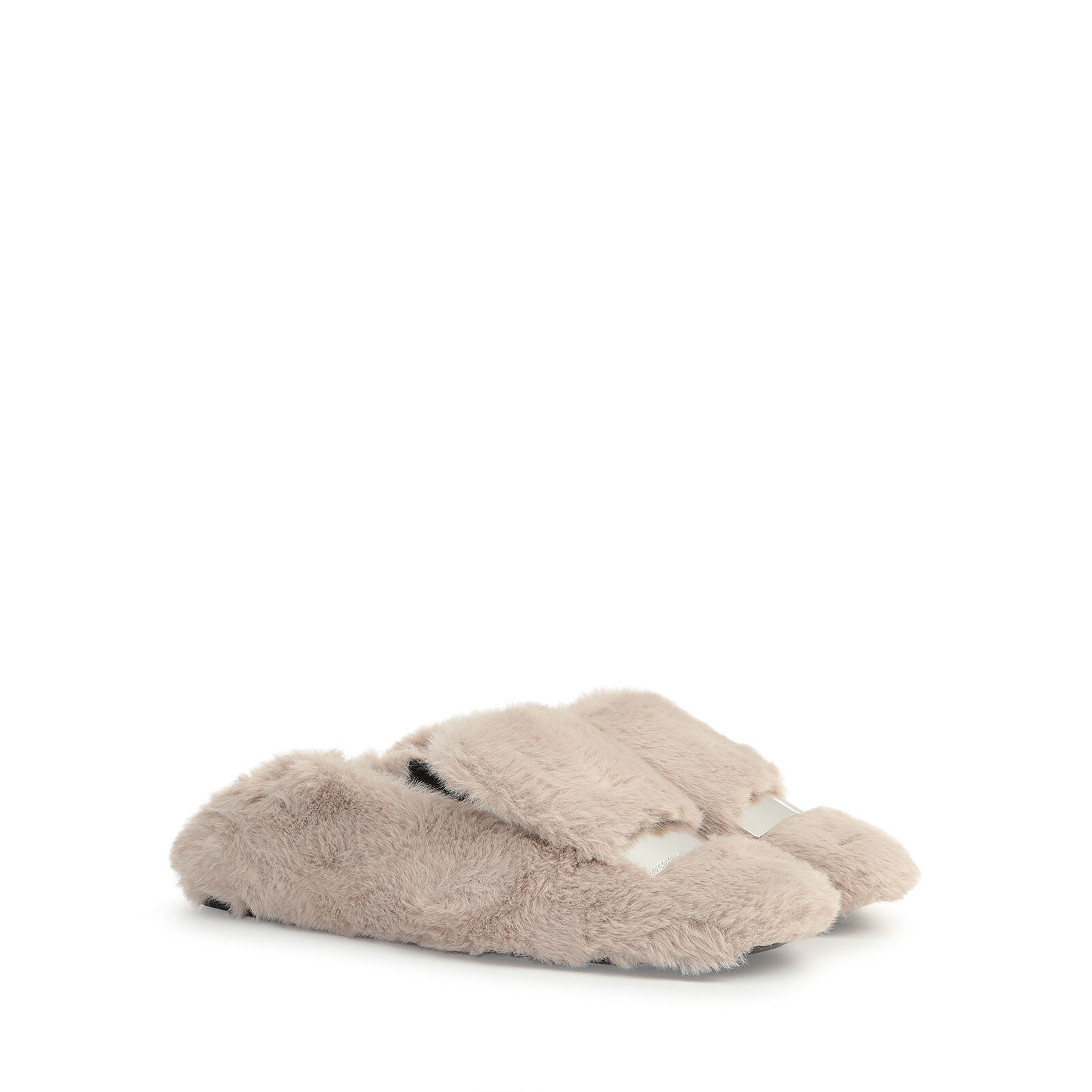 Slippers Beige Flat: 5mm, sr1 - Slippers Soft Skin | Sergio