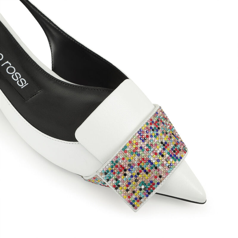 sr1 Paris - Slingbacks Bianco