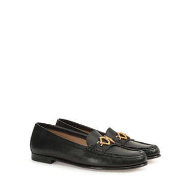 Loafers Black Low heel: 15mm, sr Sea Scale - Loafers Black 2