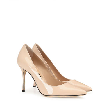Pump Pink High heel: 90mm, Godiva - Pumps Powder 2
