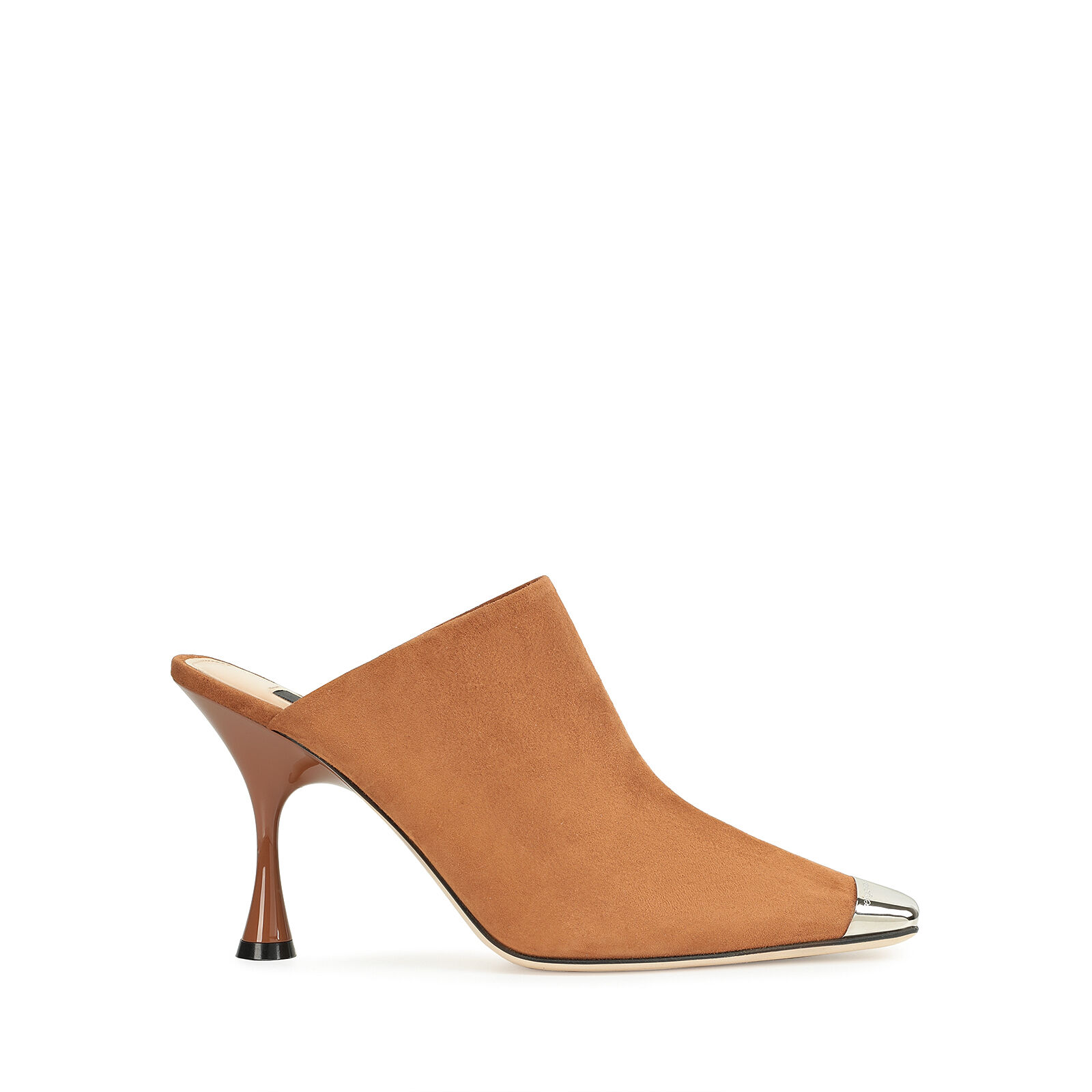 Slingbacks Brown Heel height: 90mm, sr Twenty Metal | Sergio