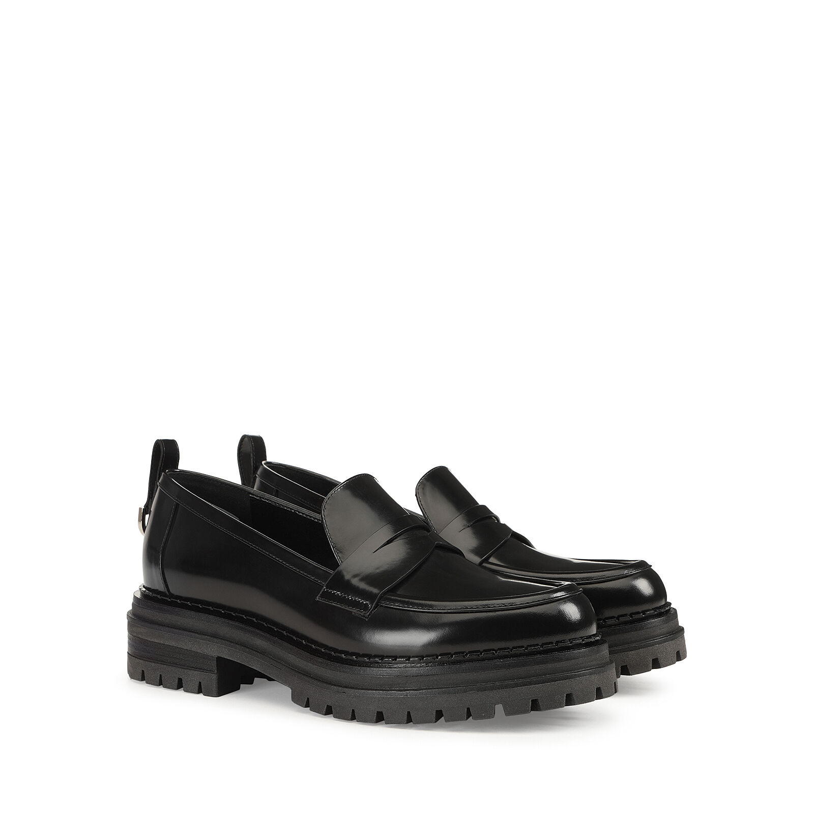 Loafers Black Low heel: 15mm, sr Joan - Loafers Black | Sergio Rossi