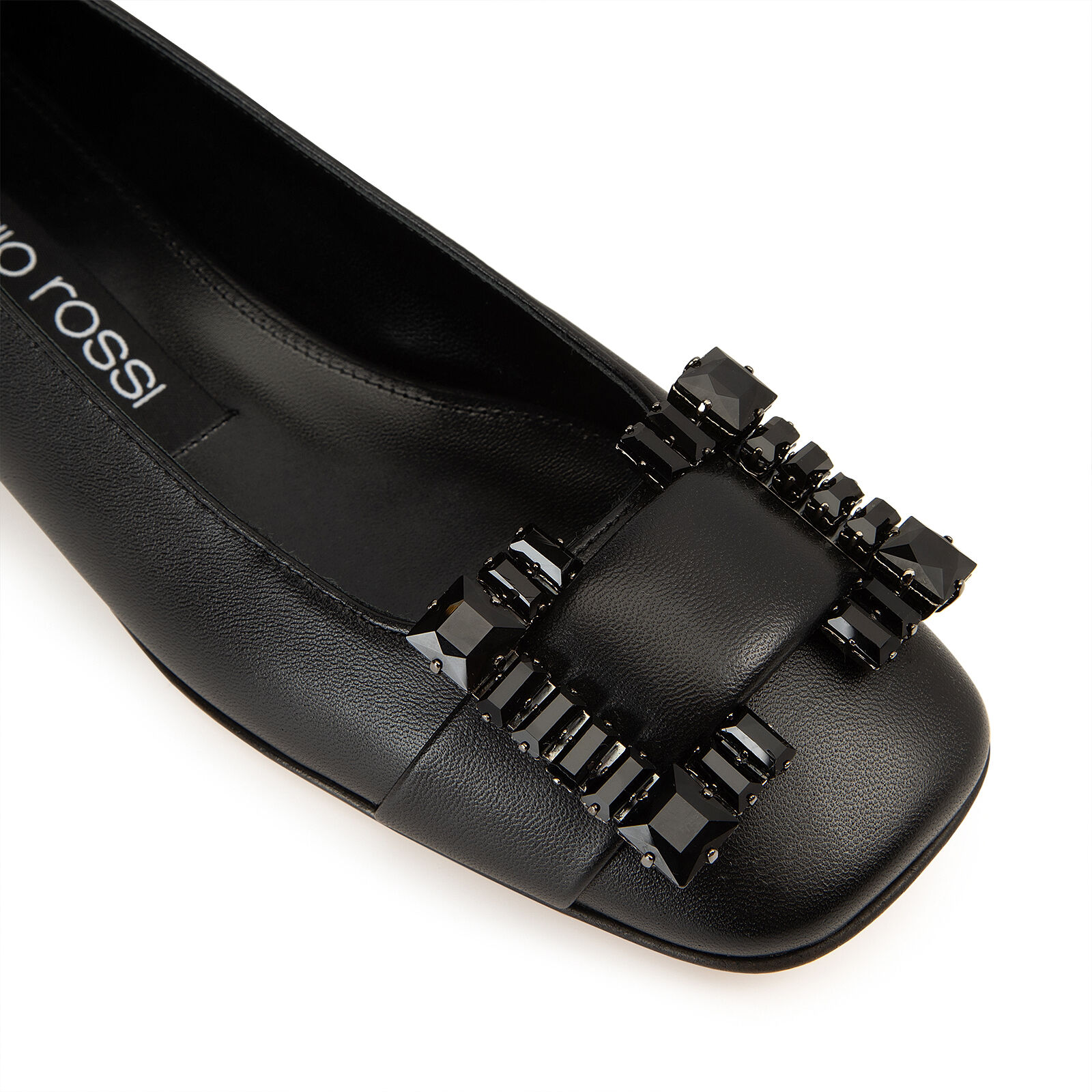 バレリーナフラット ブラック ローヒール: 15mm, sr Prince - Ballerinas Black | Sergio Rossi