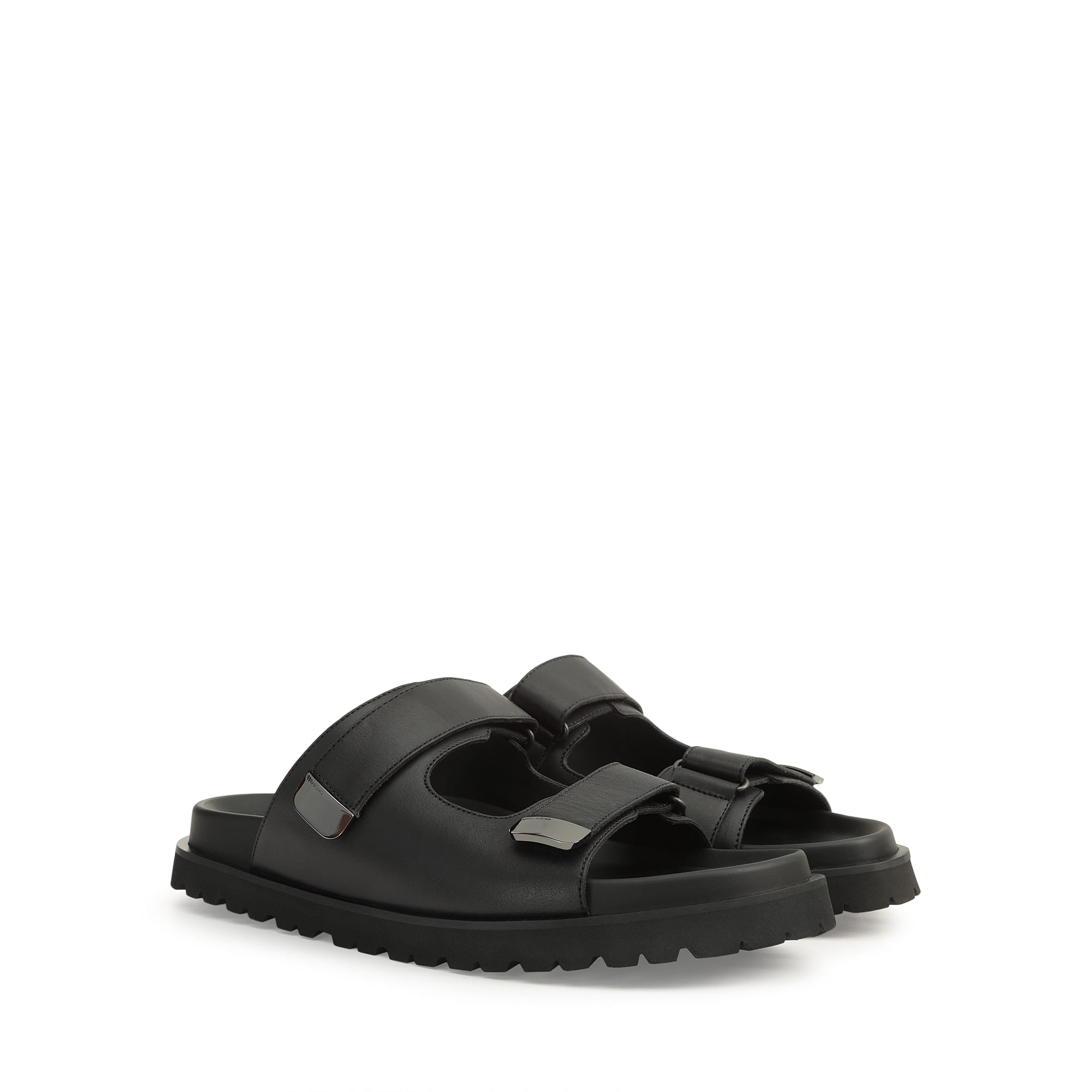 Sandals Black Low heel: 15mm, sr Signature - Sandals Black