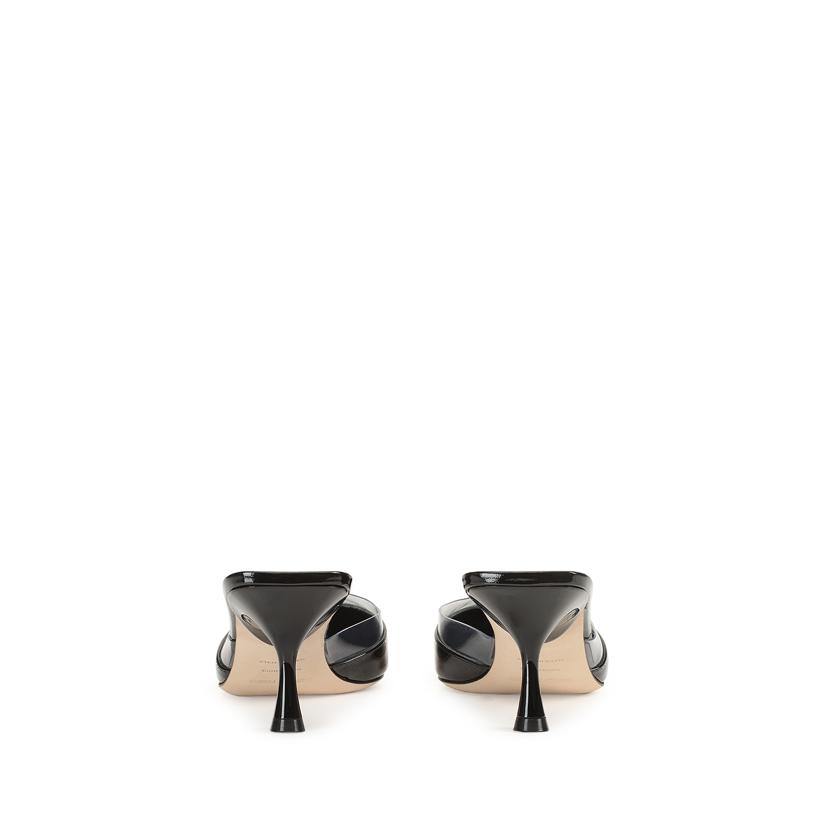SERGIO ROSSI Grazie Sergio Mule HH 60 mm ミュール Slingbacks Black Heel height: 60mm, Grazie Sergio | Sergio Rossi