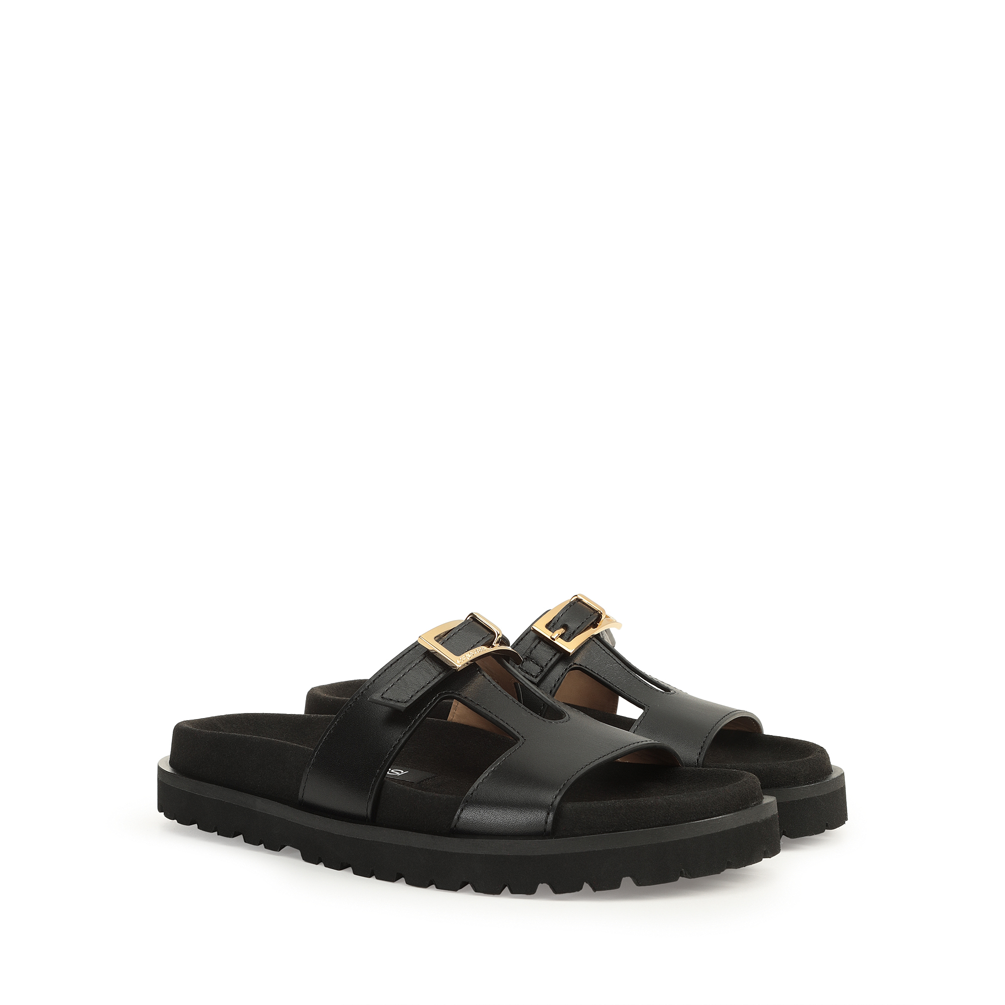 【直営店】sr Nora - Flat sandals Black サンダル サンダル ブラック フラット, sr Nora - Flat sandals Black