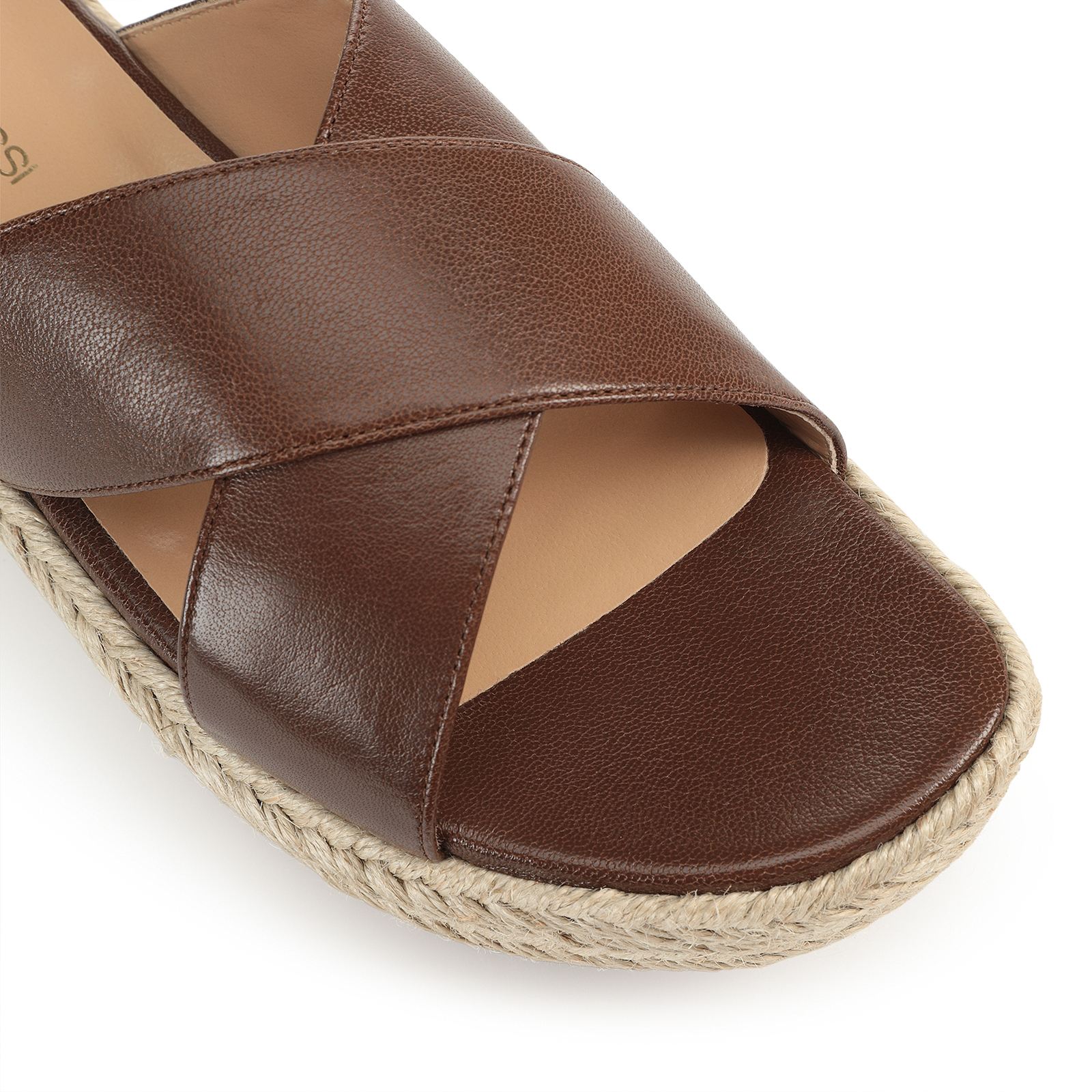 早い者勝ち【Sergio Rossi】Bon Ton フラットサンダル ナッパ サンダル ブラウン フラット: 10mm, Bon ton | Sergio Rossi