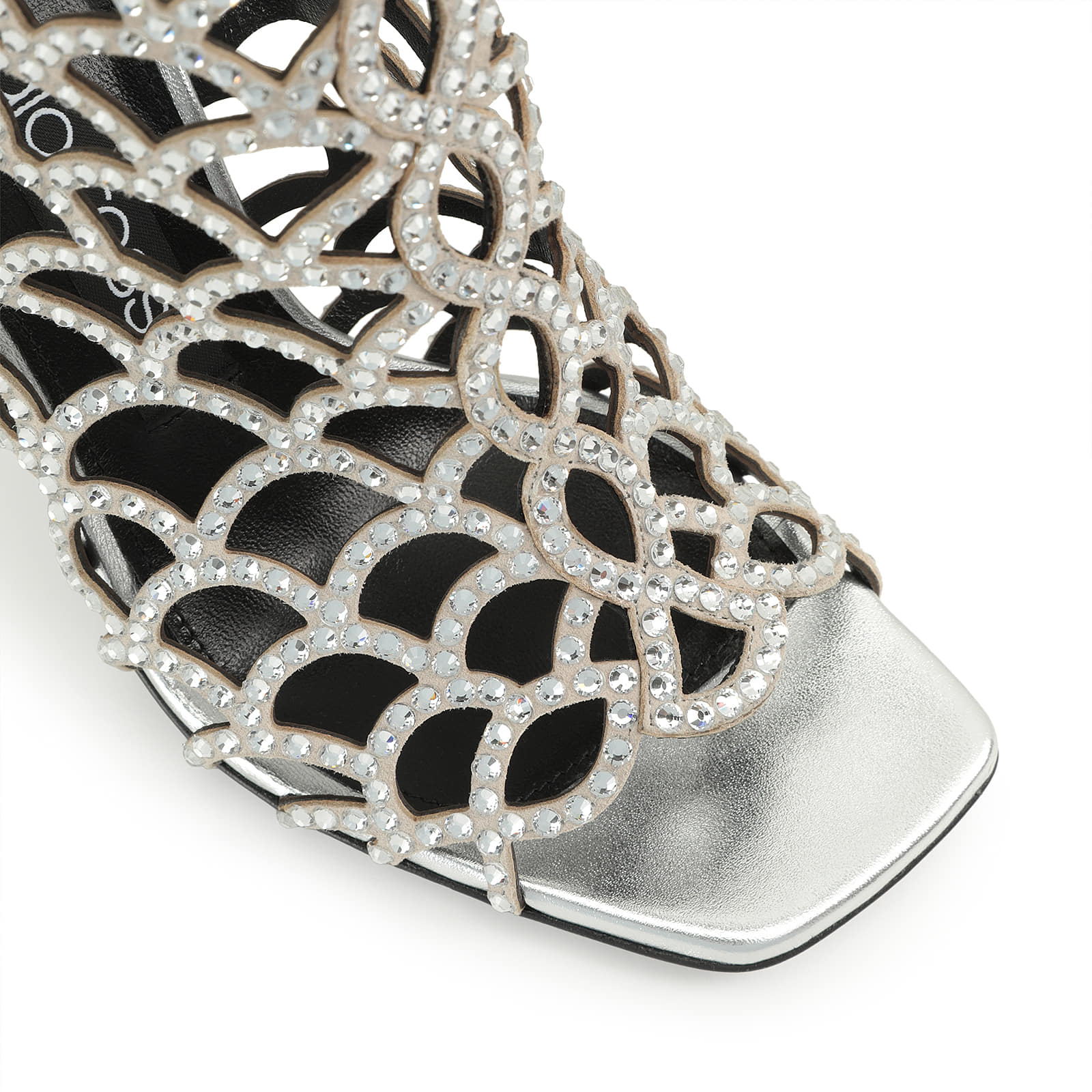 パリコレクション Mermaid sr 100mm, heel: High Grey Sandals - Argento Sandals 洋楽