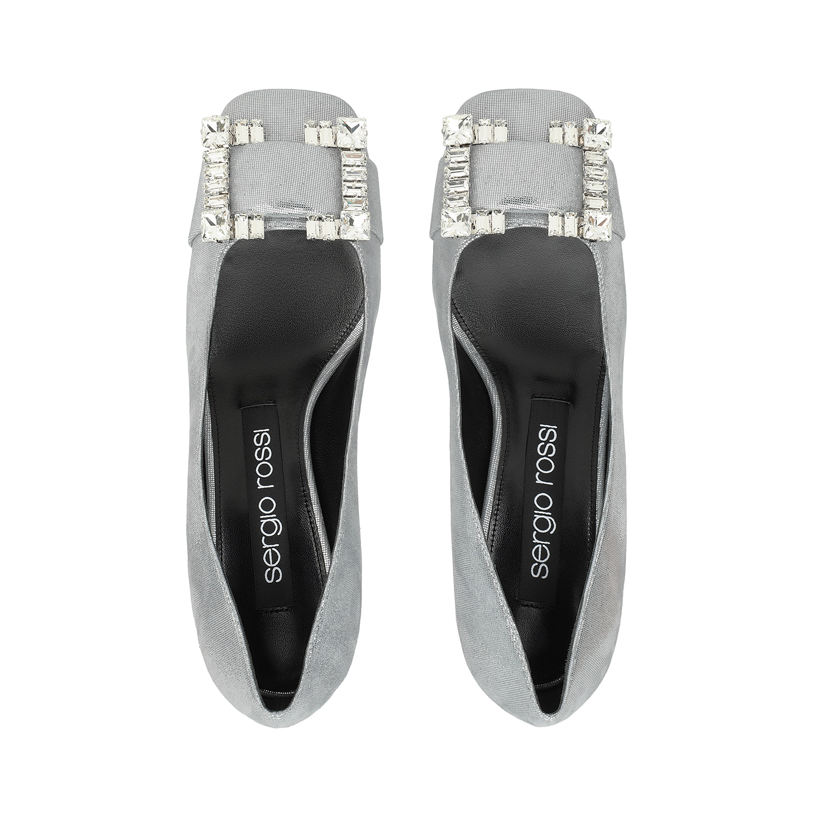 パンプス グレー ローヒール: 45mm, sr Prince - Pumps Acciaio