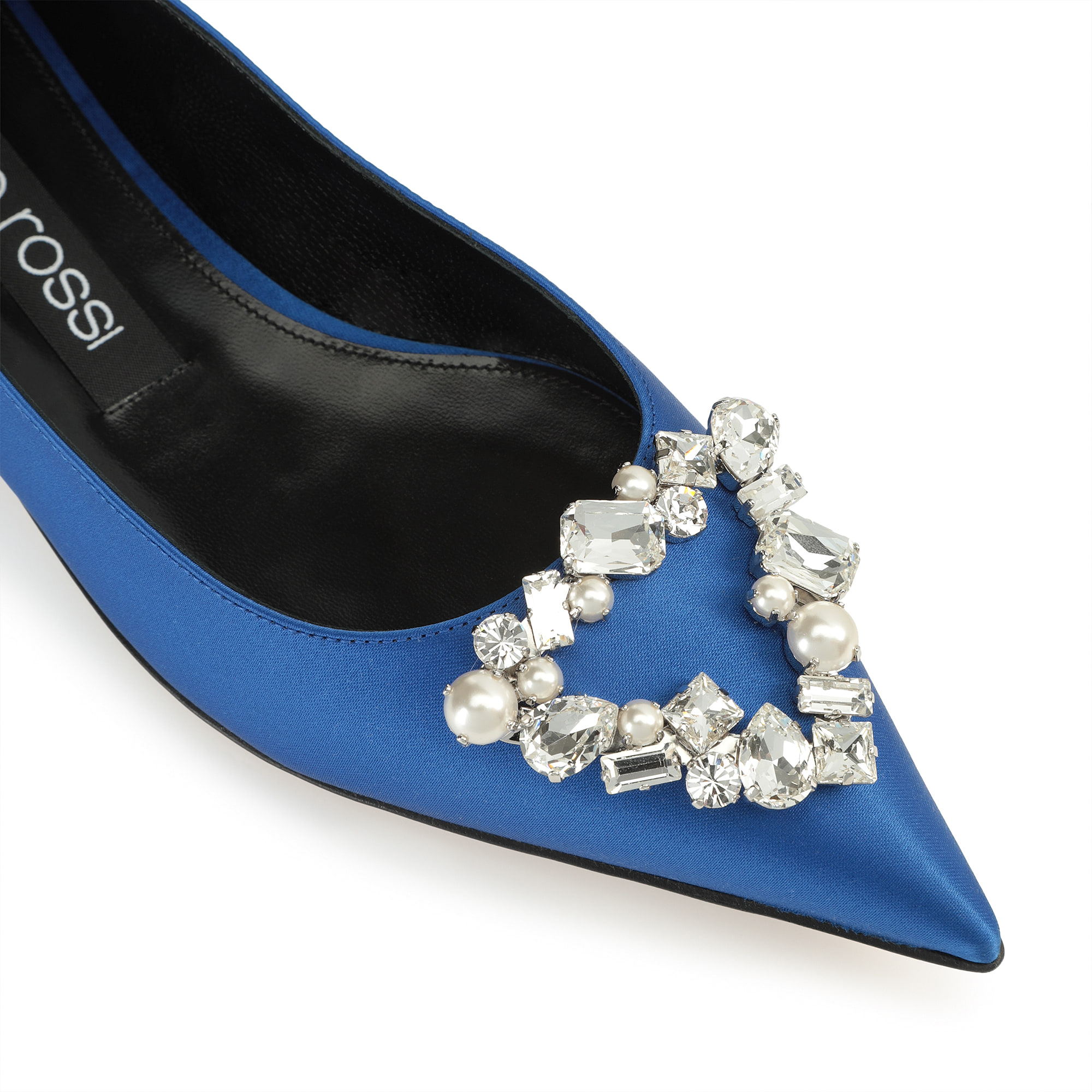 SS25新作★Sergio Rossi★sr Godiva Precious-Ballerinas Silver Ballerinas Black Flat: 10mm, sr Godiva Precious - Ballerinas