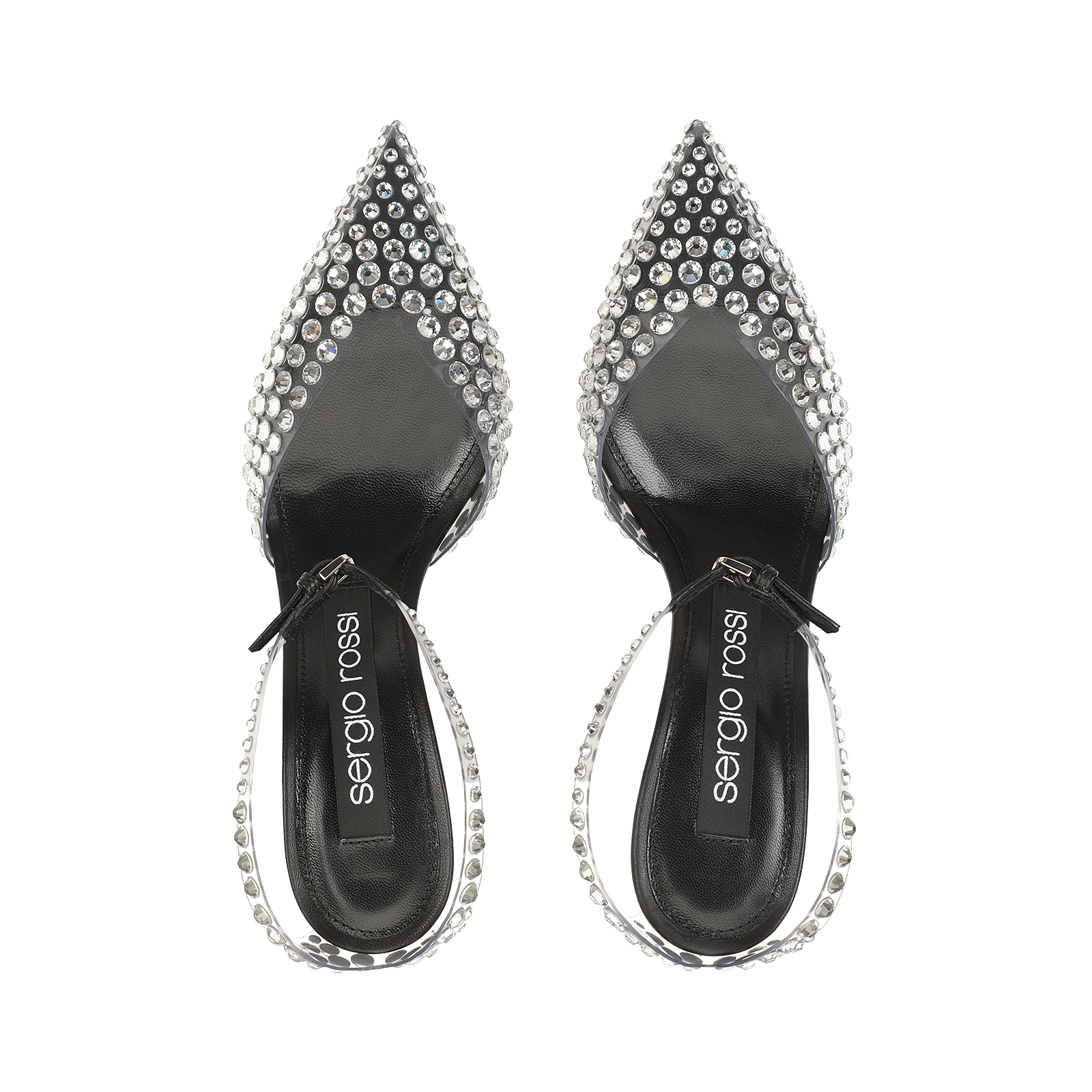 Sandals Black High heel: 90mm, Godiva | Sergio Rossi